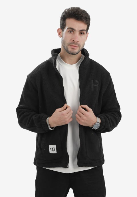 Ribbed Cuffs & Hem Quilted Hooded Jacket